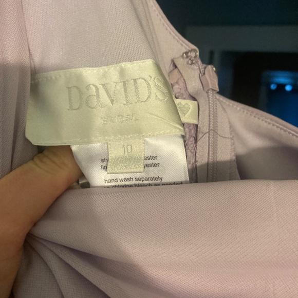 David’s Bridal Iris bridesmaid’s dress, size 10. - Picture 3 of 3